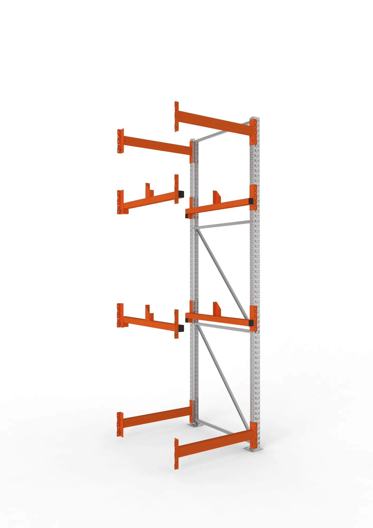 META MULTIPAL | Kabeltrommelregal | Anbauregal | 3300 x 900 x 1100 mm | Feldlast 4000 kg | 2 Ebenen | Typ 1 | verzinkt