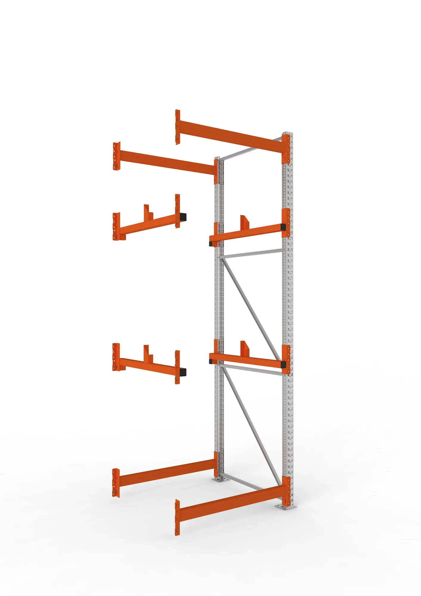 META MULTIPAL | Kabeltrommelregal | Anbauregal | 3300 x 1100 x 1100 mm | Feldlast 4000 kg | 2 Ebenen | Typ 1 | verzinkt