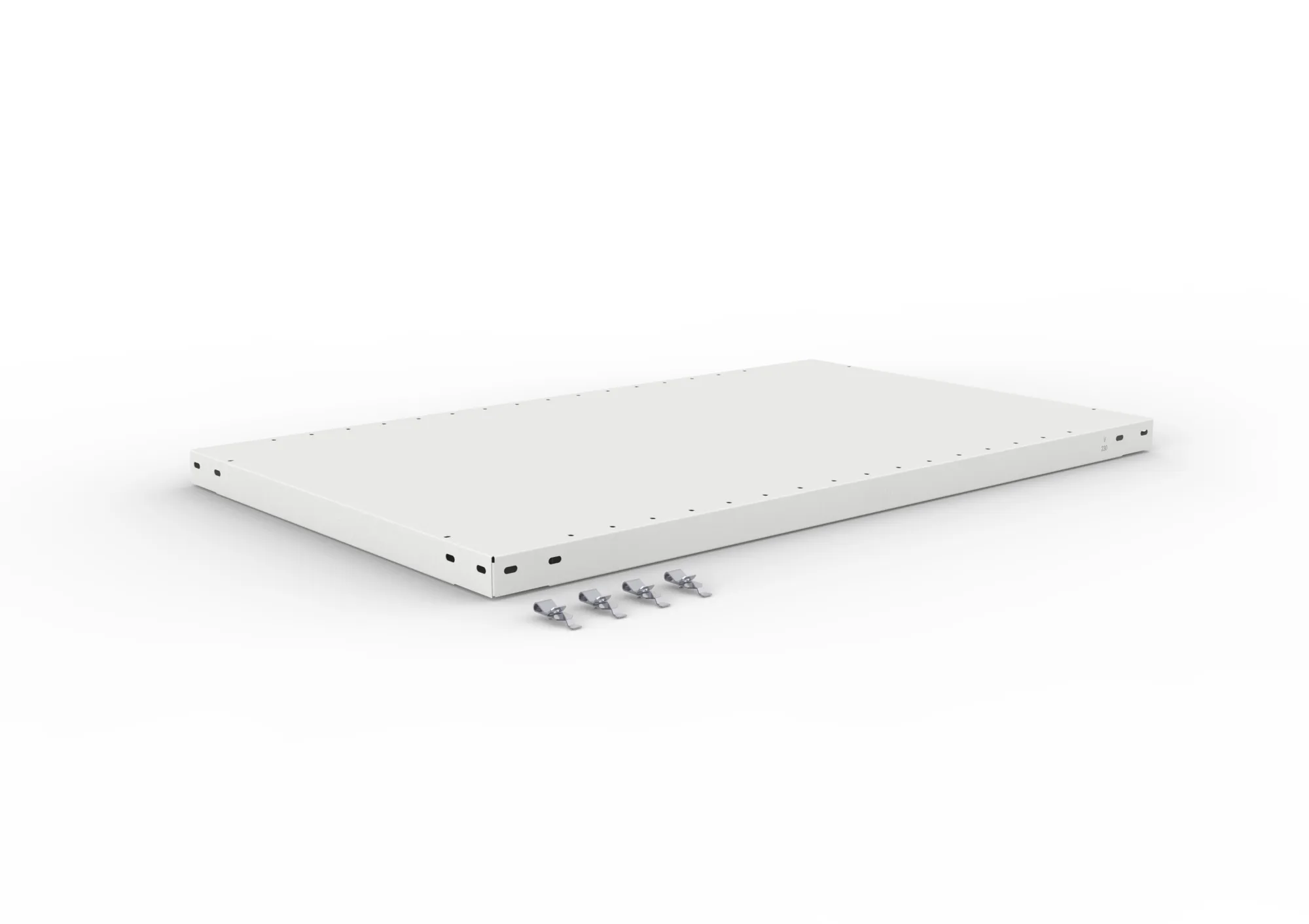 Quick 230 extra shelf 1000x600 RAL7035 incl. clips