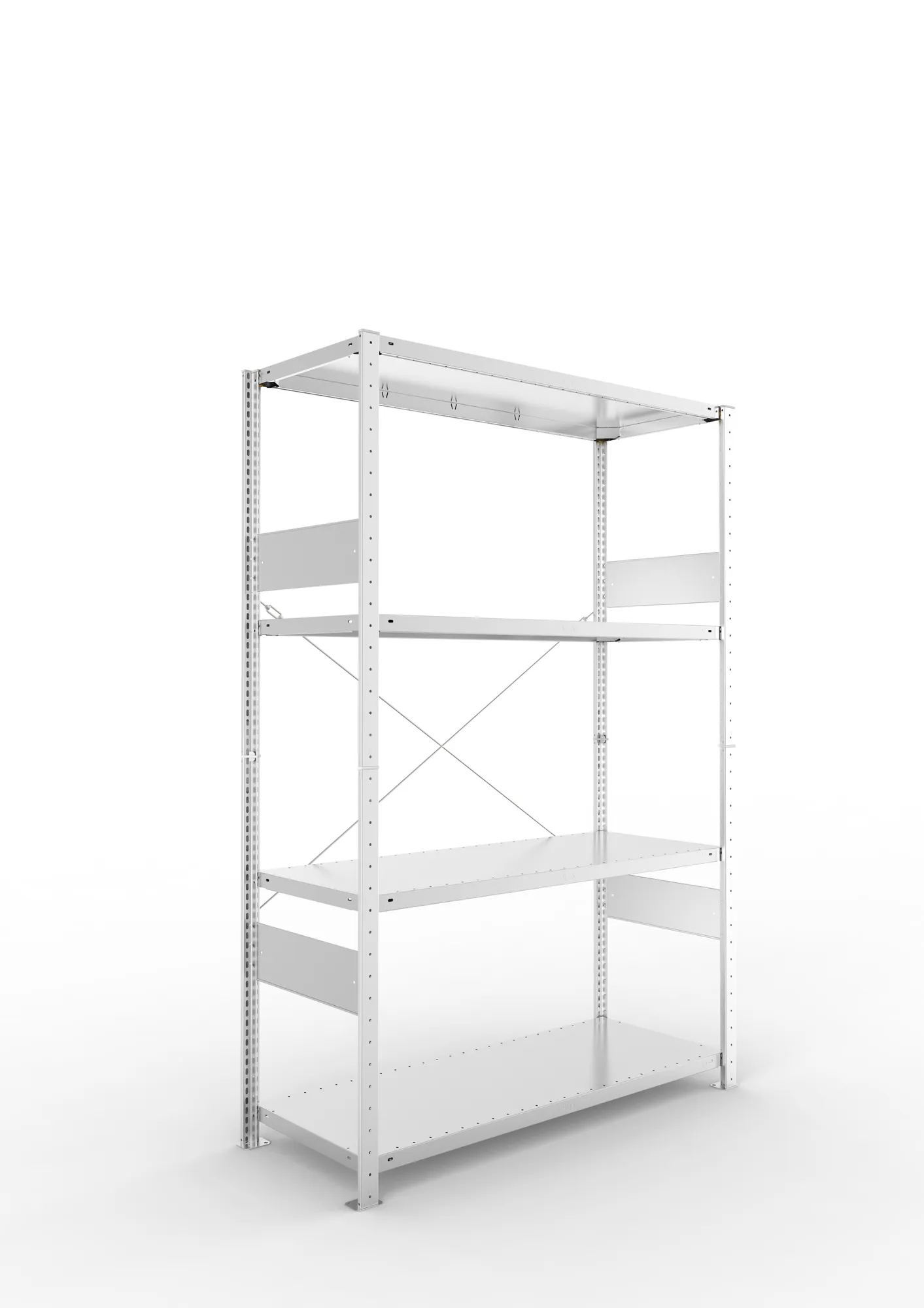 Quick SPLIT 150 starter bay 2000H x 1300W x 500D (4 x shelves) galv