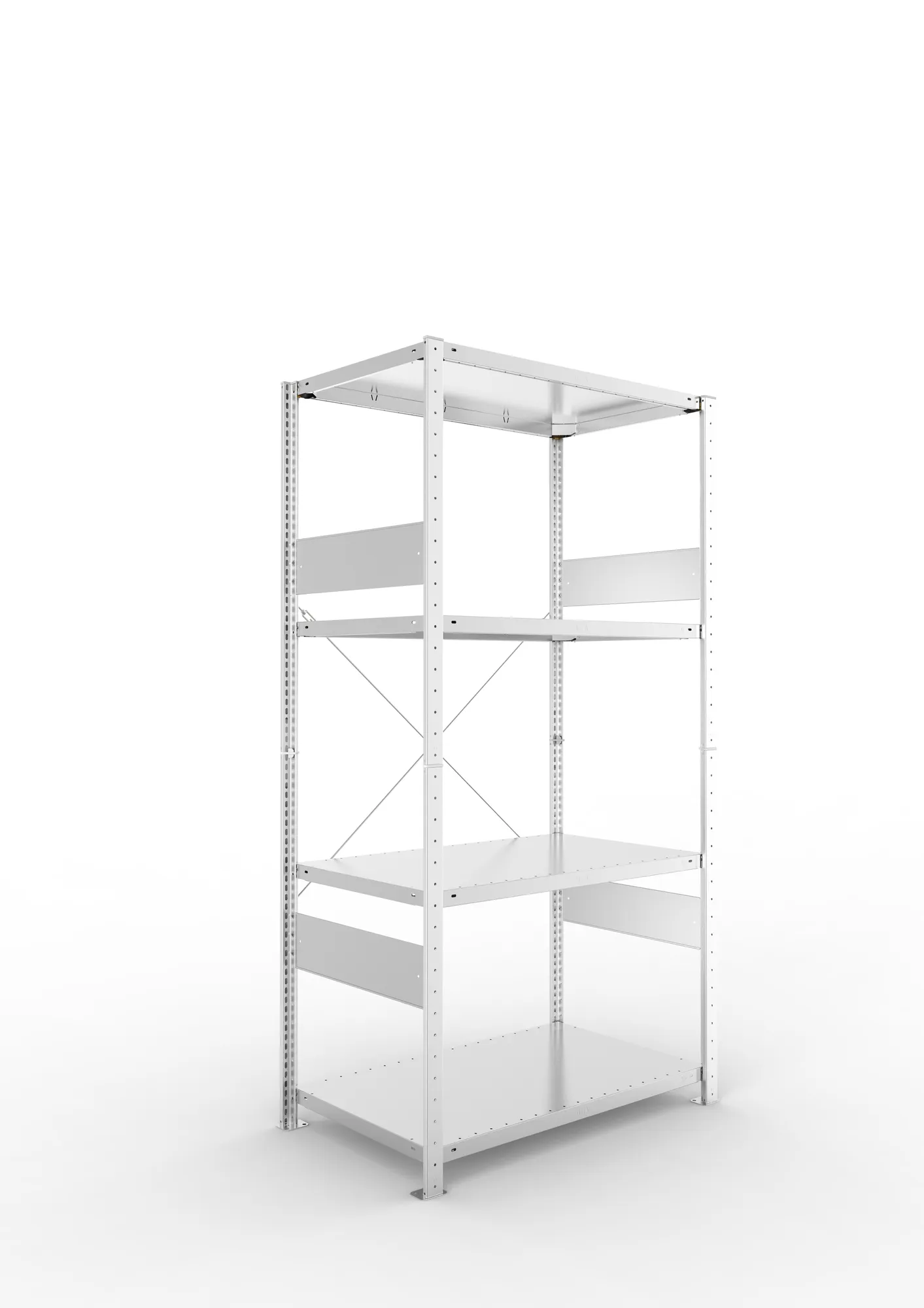 Quick SPLIT 150 starter bay 2000H x 1000W x 600D (4 x shelves) galv