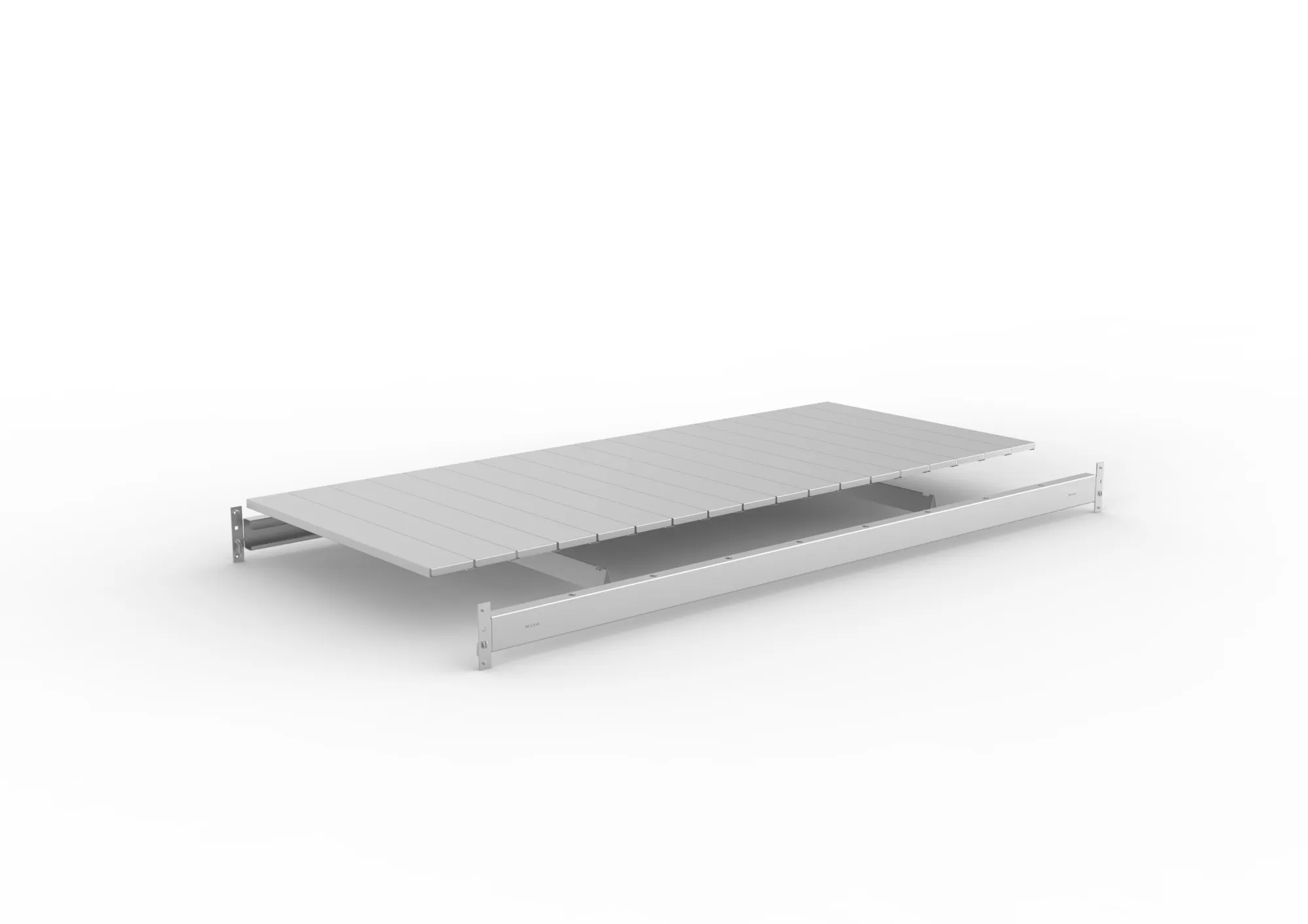 Mini-Rack extra level with steel panels 1800x800 g alv