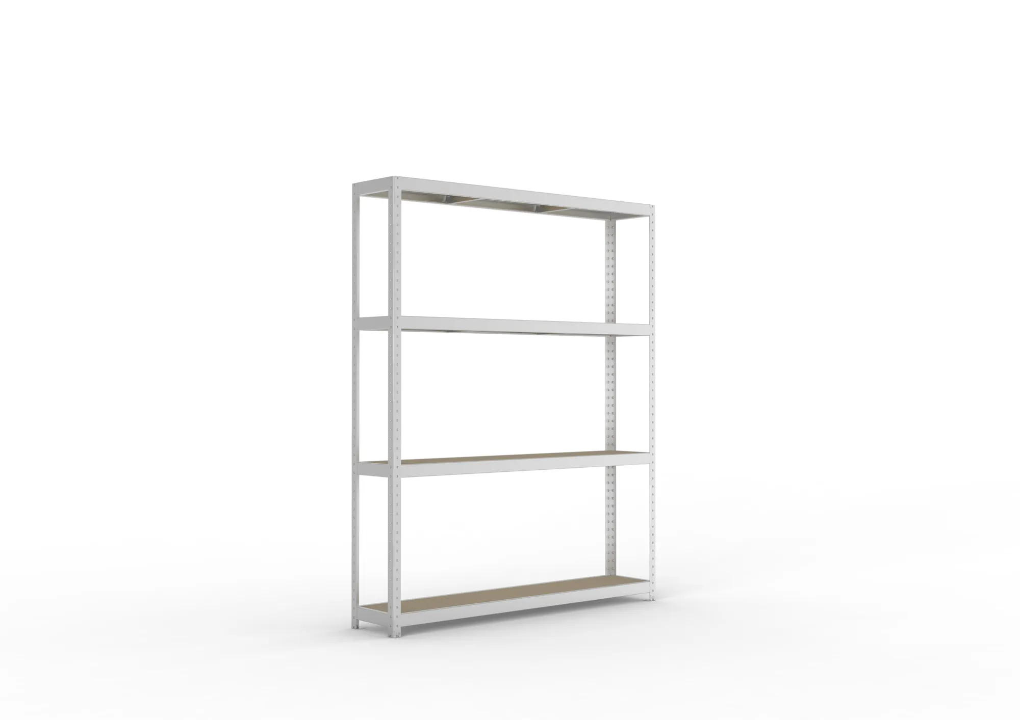 META SPEED-RACK Weitspannregal | Komplettregal | 2470 x 2000 x 400 mm | Fachlast 500 kg | Spanplattenböden | 4 Ebenen