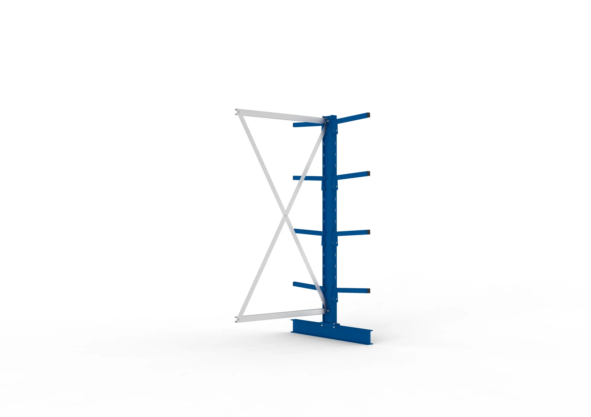 META MULTISTRONG L | Kragarmregal | Anbauregal | 2000 x 1000 x 400 mm | Armlast 220 kg | doppelseitig | 4+1 Ebenen