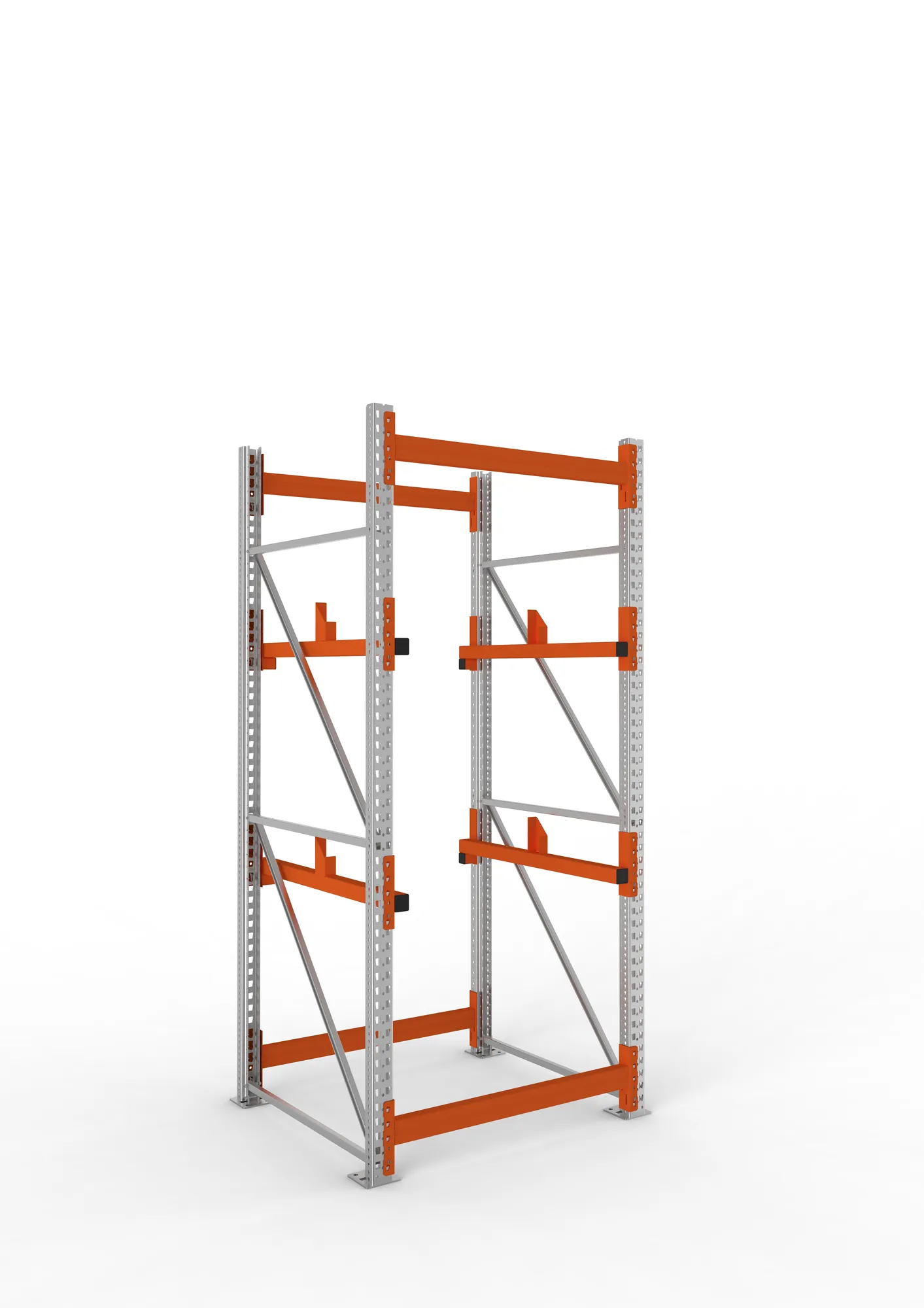 META MULTIPAL | Kabeltrommelregal | Grundregal | 2700 x 1100 x 1100 mm | Feldlast 4000 kg | 2 Ebenen | Typ 1 | verzinkt