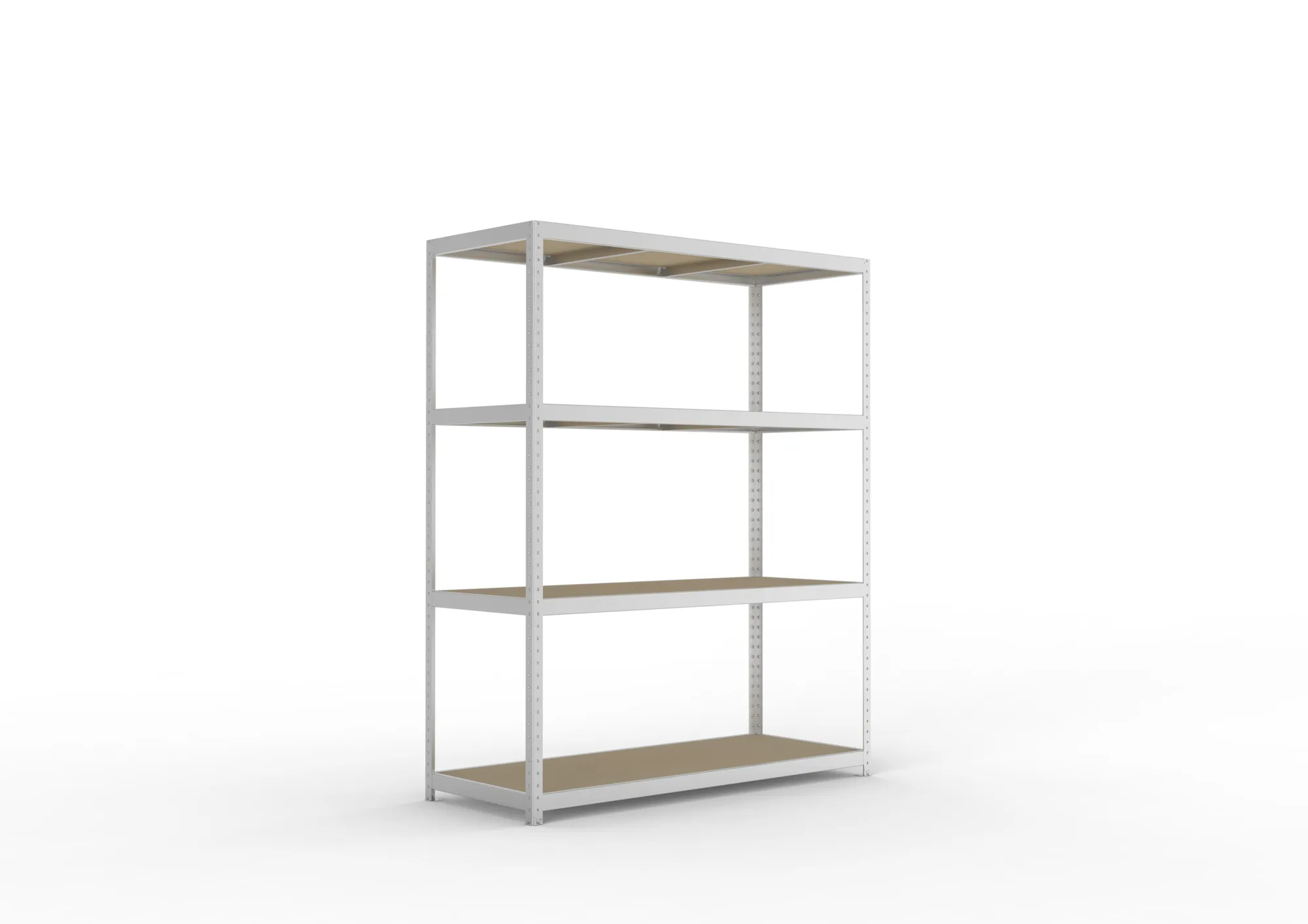 META SPEED-RACK Weitspannregal | Komplettregal | 2470 x 2000 x 800 mm | Fachlast 500 kg | Spanplattenböden | 4 Ebenen