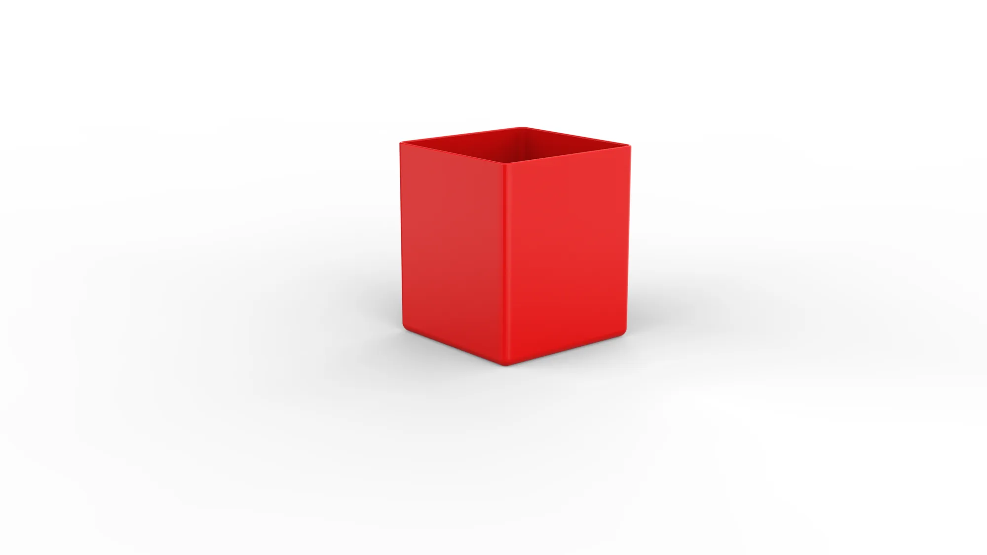 Quick drawer plastic inset box 1 - 54x54x63 red