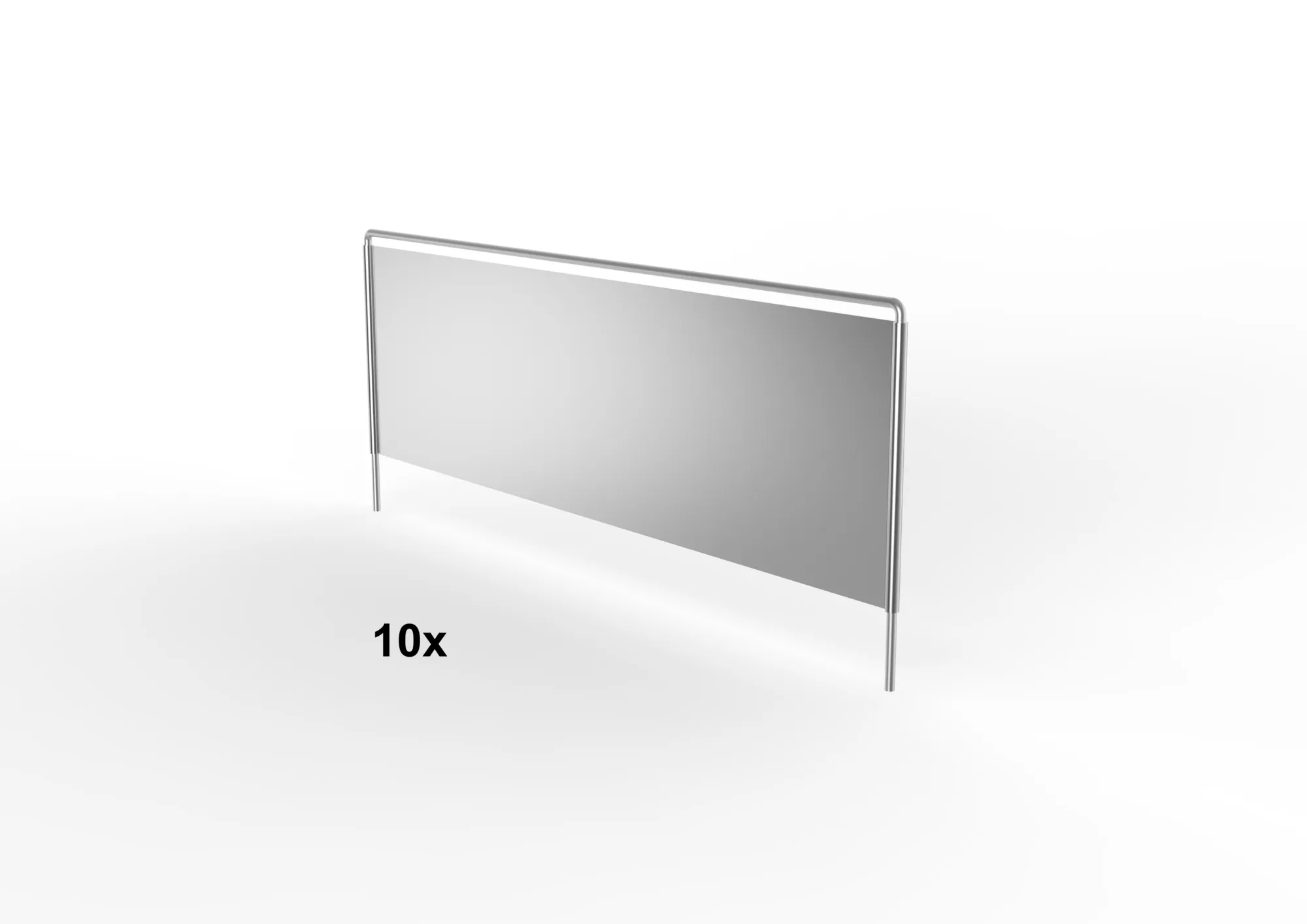 10x Fachteiler freistehend | 150 x 500 mm | verzinkt