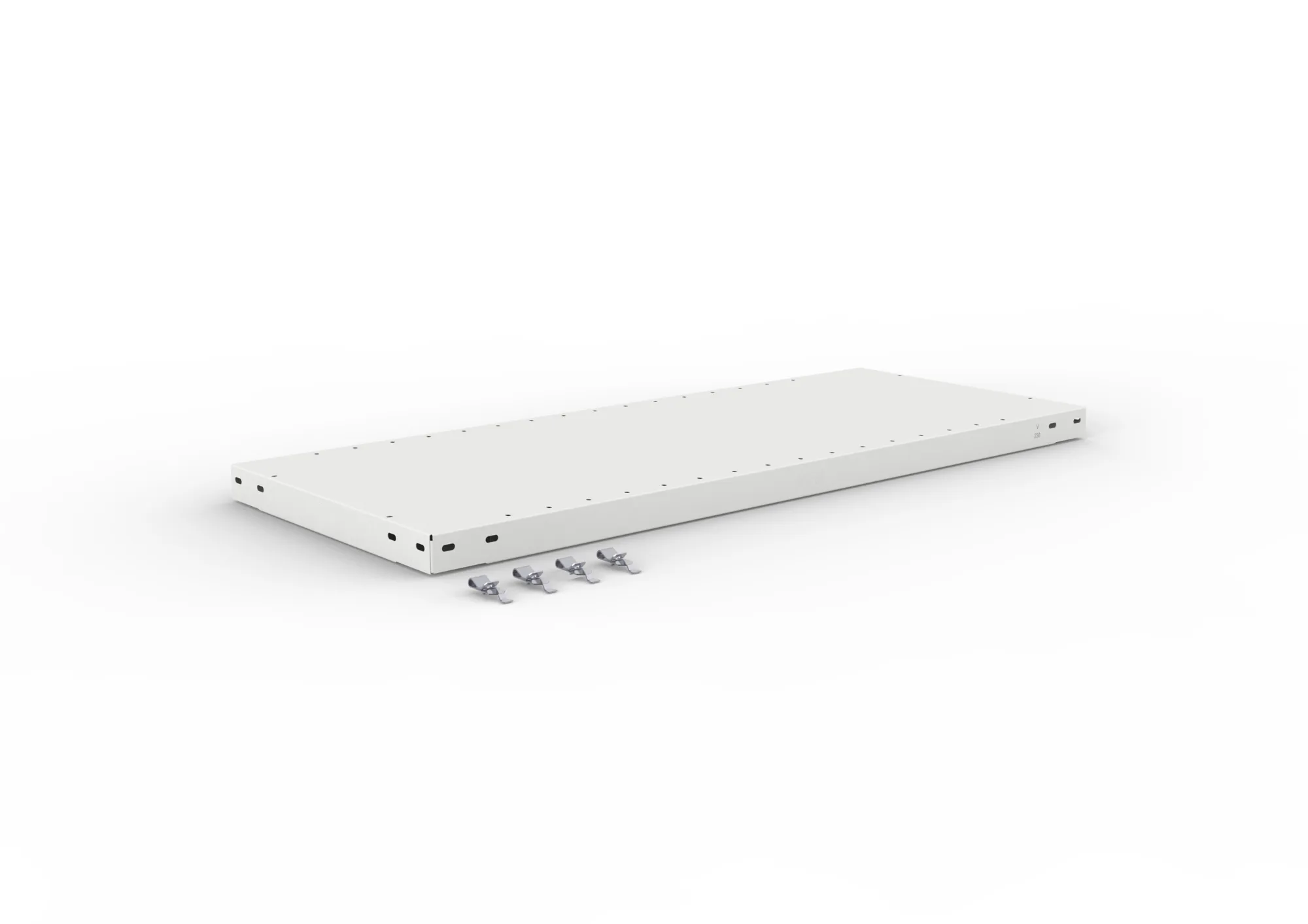 Quick 230 extra shelf 1000x400 RAL7035 incl. clips