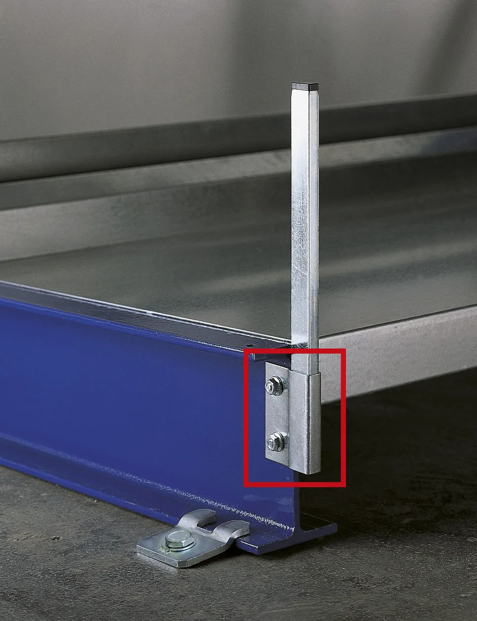 MULTISTRONG L+M end stops for foot pre-galvanised