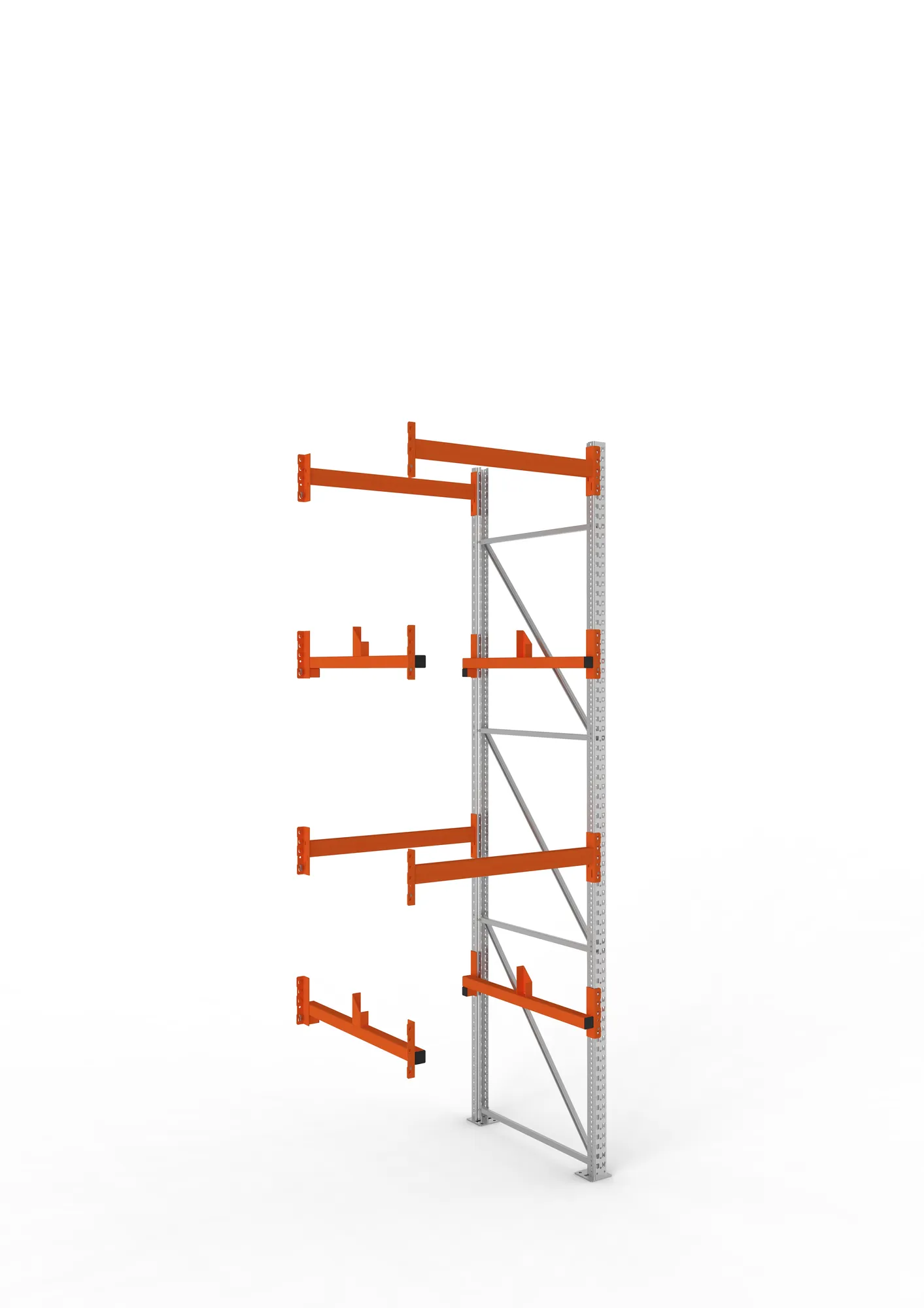 META MULTIPAL | Kabeltrommelregal | Anbauregal | 3800 x 1100 x 1100 mm | Feldlast 4000 kg | 2 Ebenen | Typ 1 | verzinkt