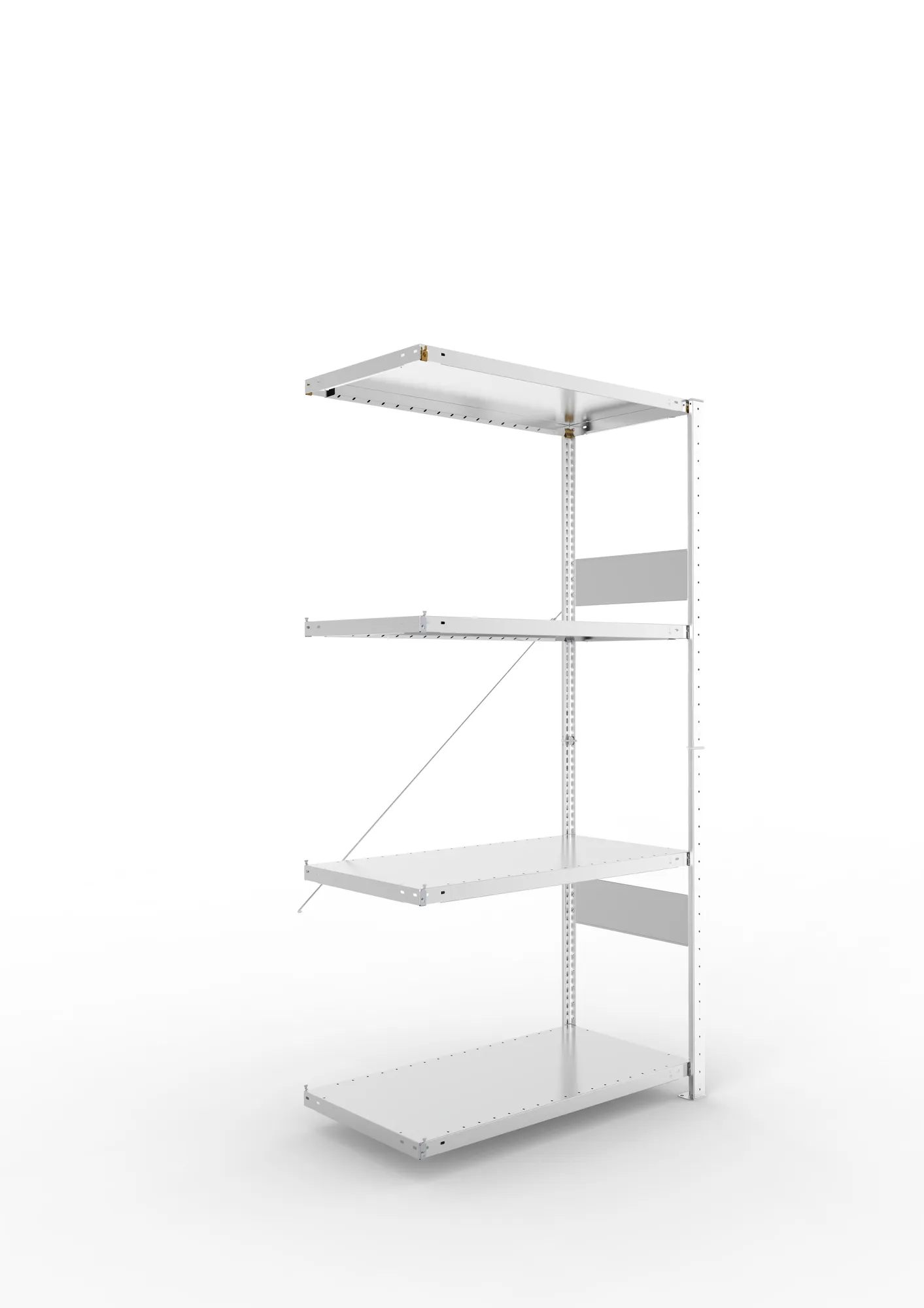 Quick SPLIT 230 add-on bay 2000H x 1000W x 500D (4x shelves) galv