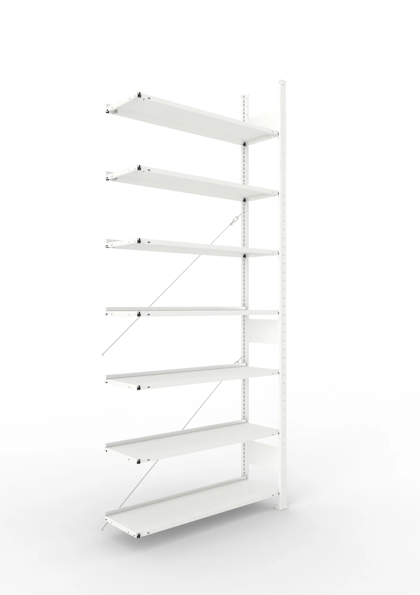 Compact boltless shelv. Add-on 2500 x 1000 x 300 RAL7035