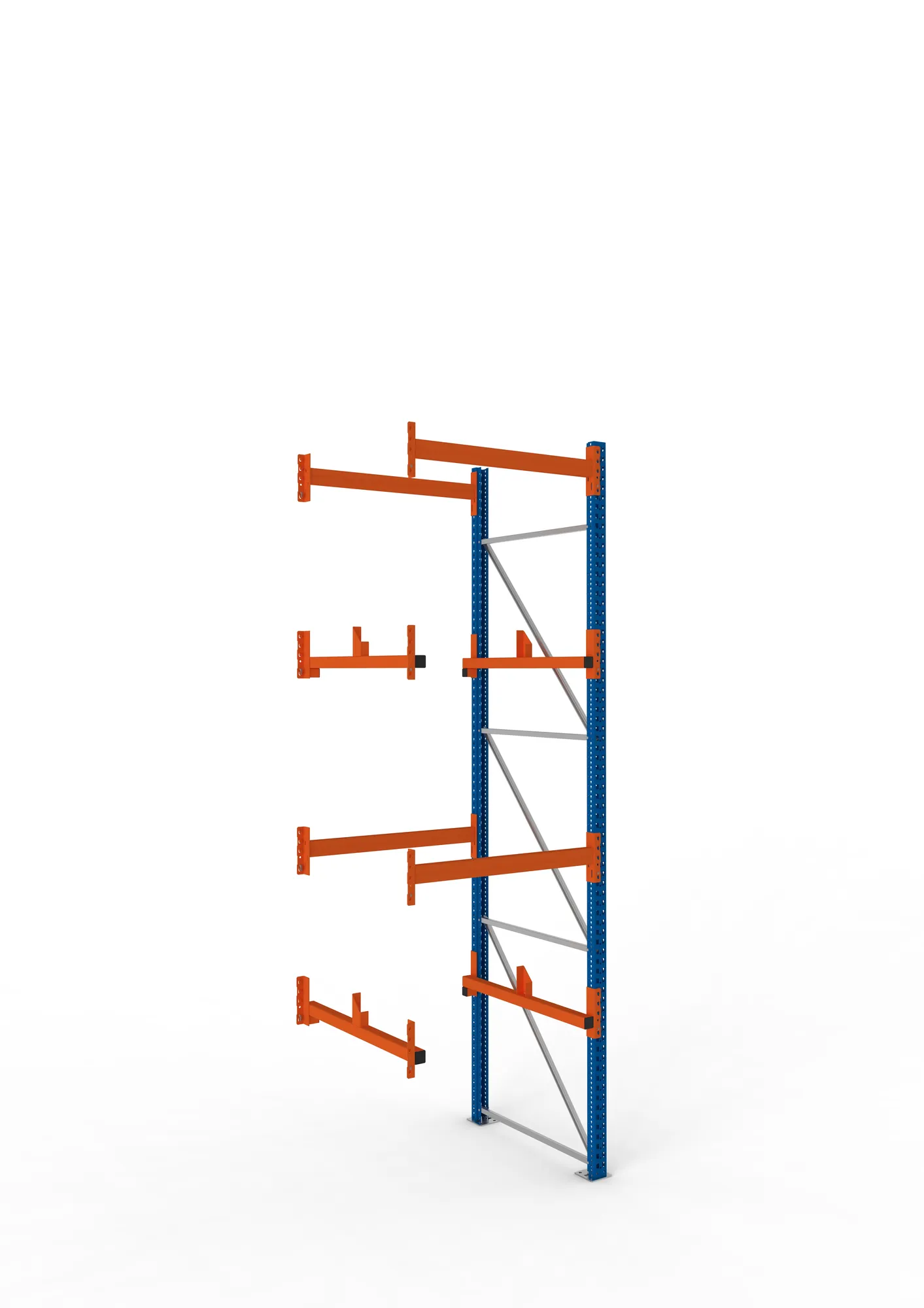 META MULTIPAL | Kabeltrommelregal | Anbauregal | 3800 x 1100 x 1100 mm | Feldlast 4000 kg | 2 Ebenen | Typ 1 | RAL 5010