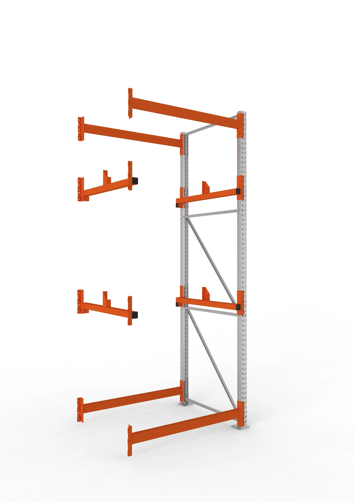 META MULTIPAL | Kabeltrommelregal | Anbauregal | 3300 x 1300 x 1100 mm | Feldlast 4000 kg | 2 Ebenen | Typ 1 | verzinkt