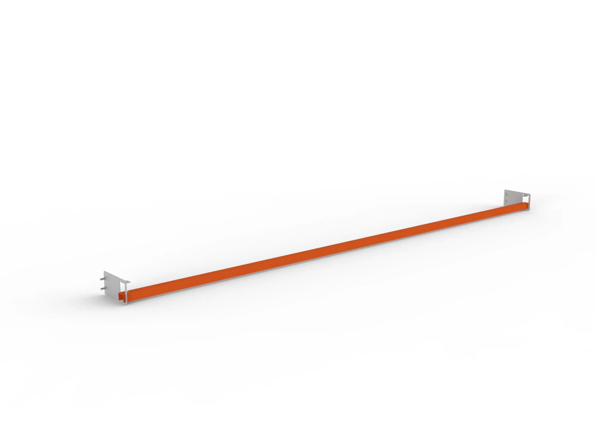 MULTIPAL S push-trough back stop light 3300 Clear Distance 100 RAL 2001 / galv