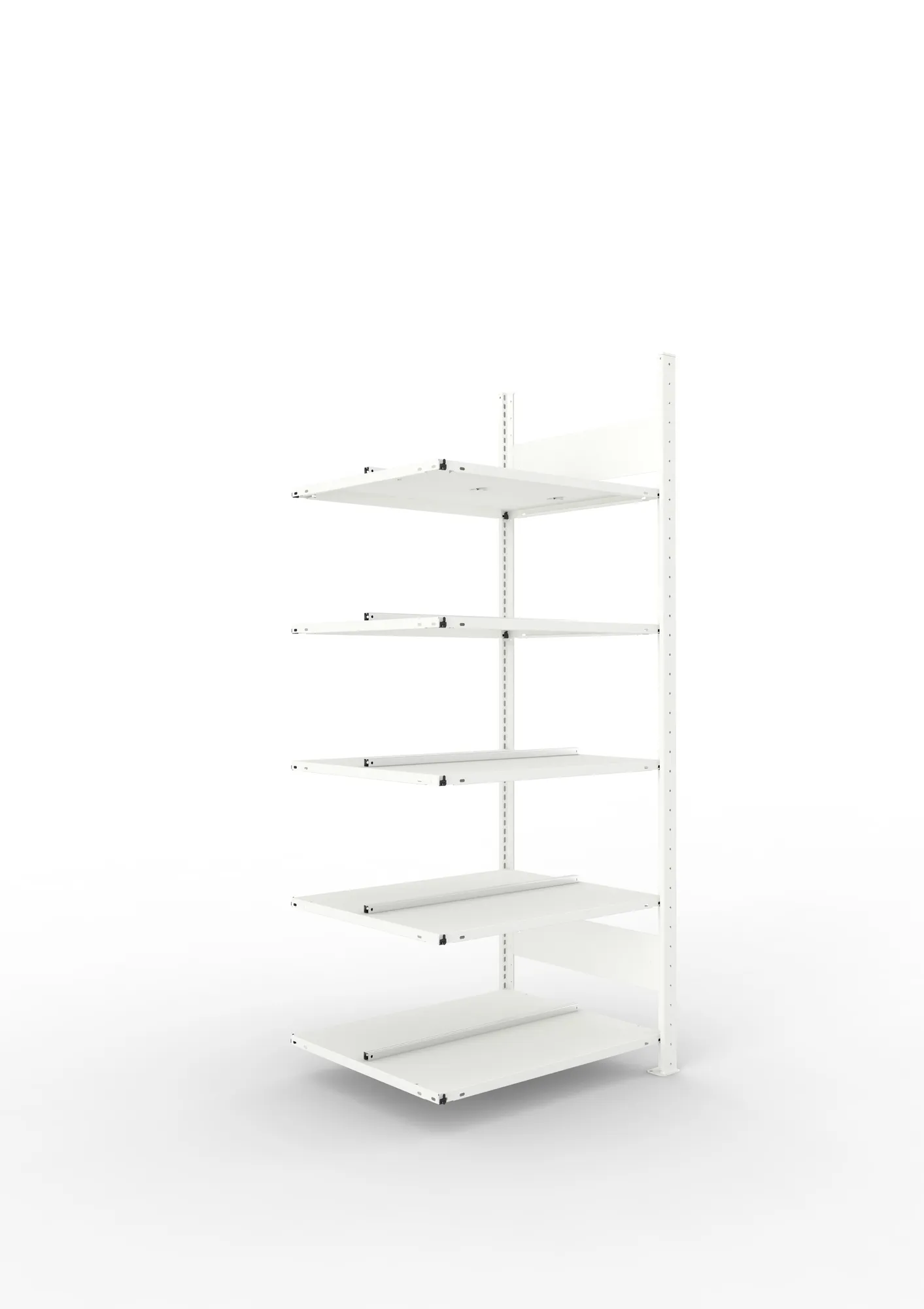 Compact boltless shelv. Add 5xshelv. 1850x750x600 RAL7035