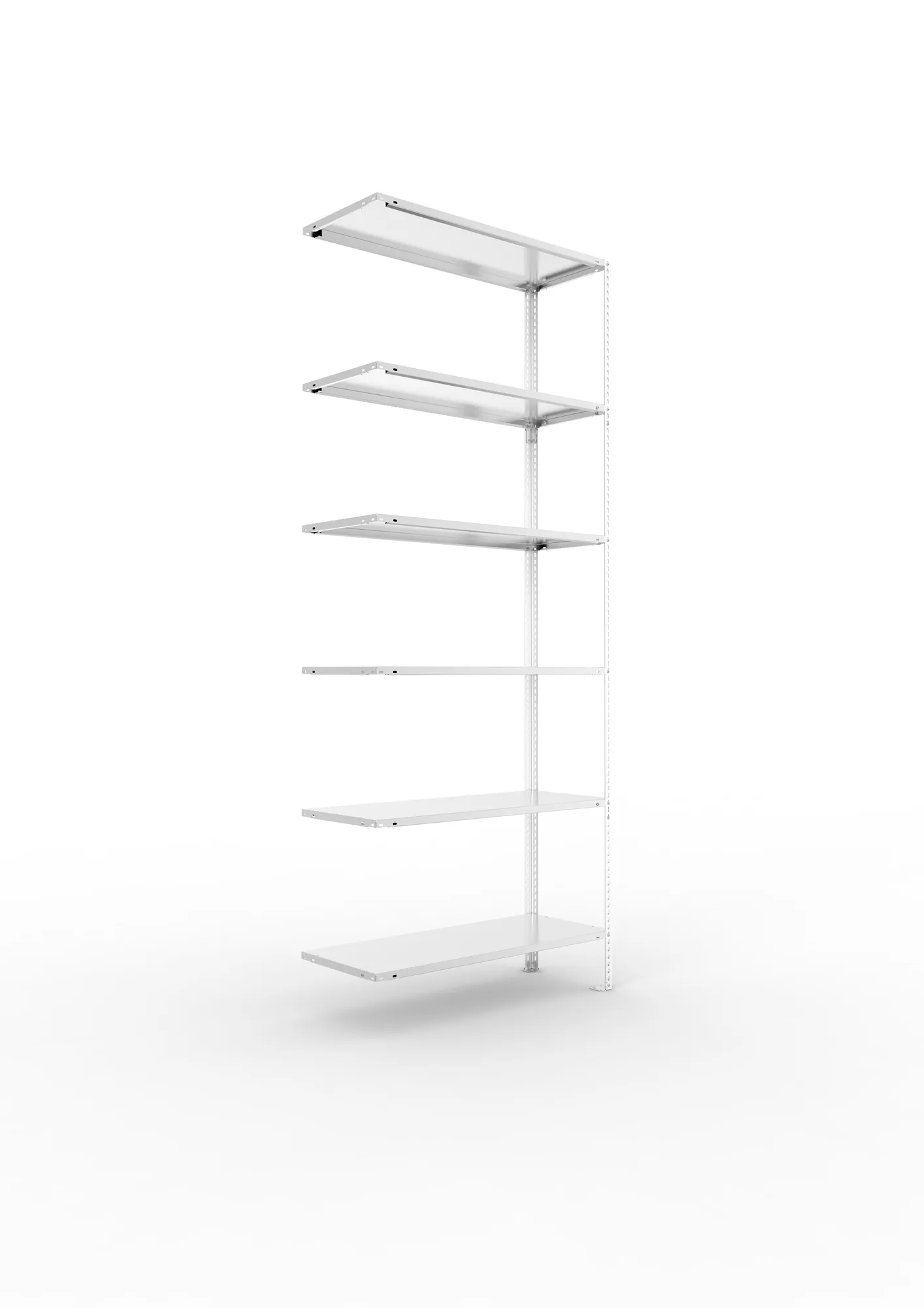 FIX shelving Add-on 6xL-80 2500 x 1000 x 400 pre- galv.