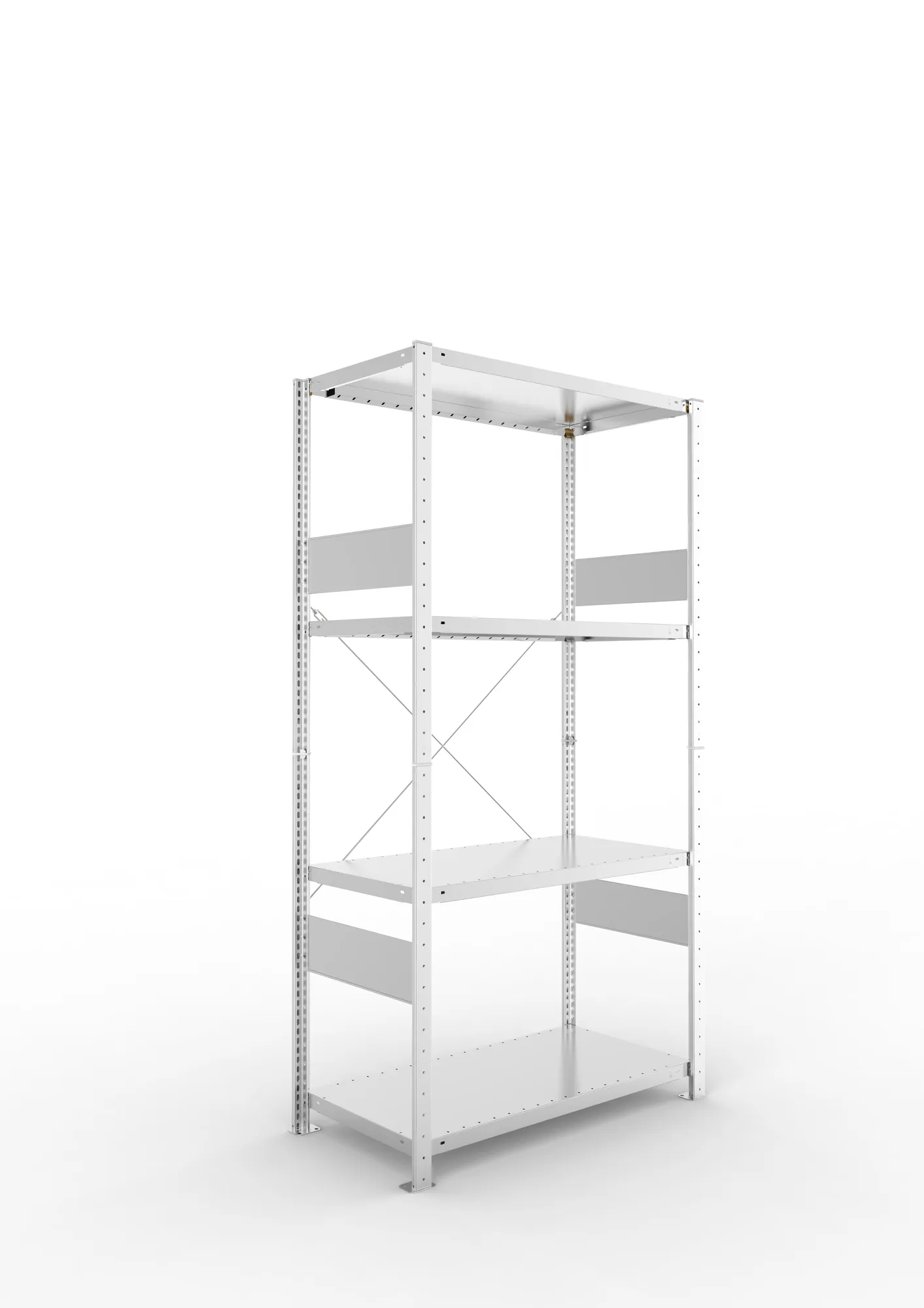 Quick SPLIT 230 starter bay 2000H x 1000W x 500D (4 x shelves) galv