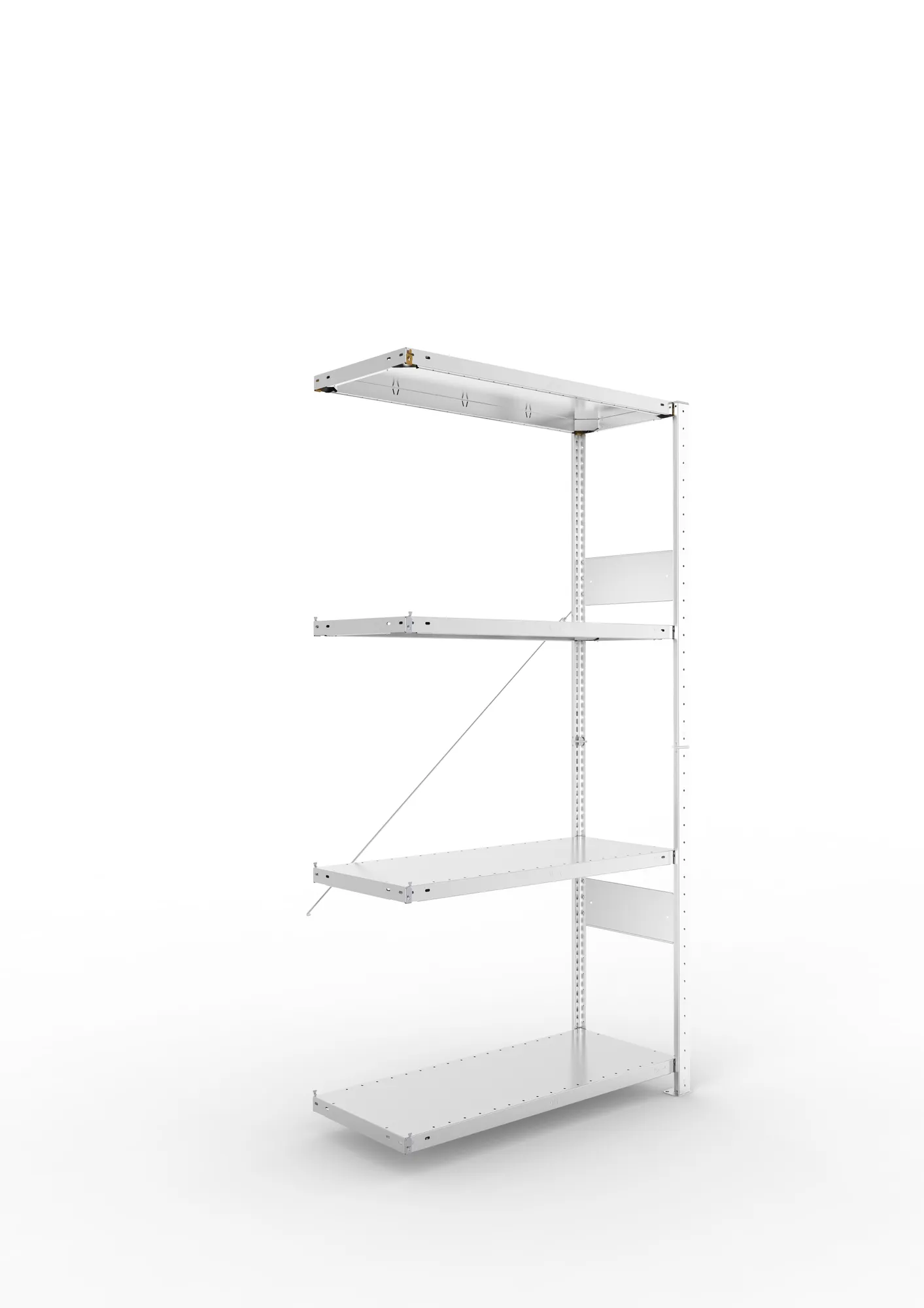 Quick SPLIT 150 add-on bay 2000H x 1000W x 400D (4x shelves) galv