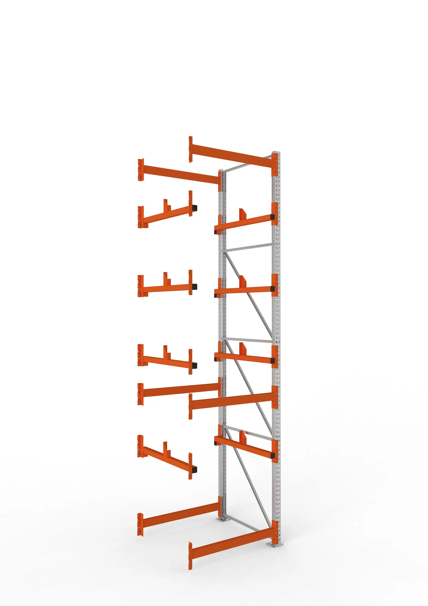 META MULTIPAL | Kabeltrommelregal | Anbauregal | 4400 x 1100 x 1100 mm | Feldlast 5500 kg | 2 Ebenen | Typ 1 | verzinkt