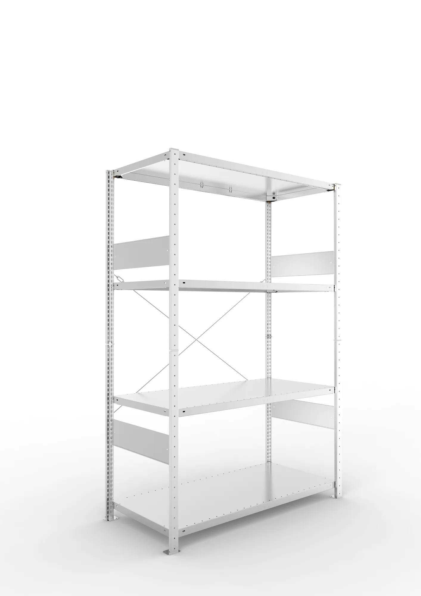 Quick SPLIT 150 starter bay 2000H x 1300W x 600D (4 x shelves) galv