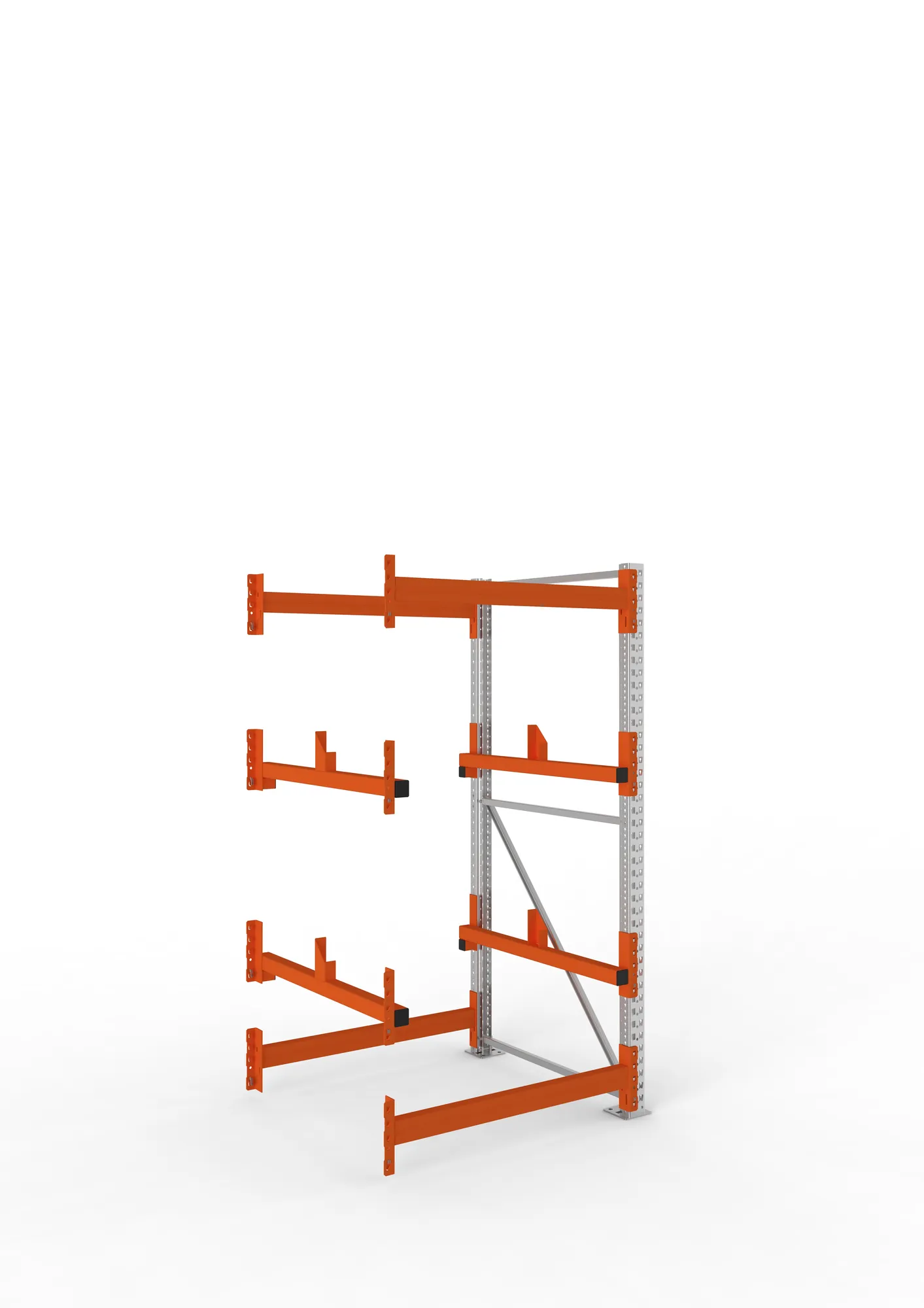 META MULTIPAL | Kabeltrommelregal | Anbauregal | 2200 x 1100 x 1100 mm | Feldlast 4000 kg | 2 Ebenen | Typ 1 | verzinkt