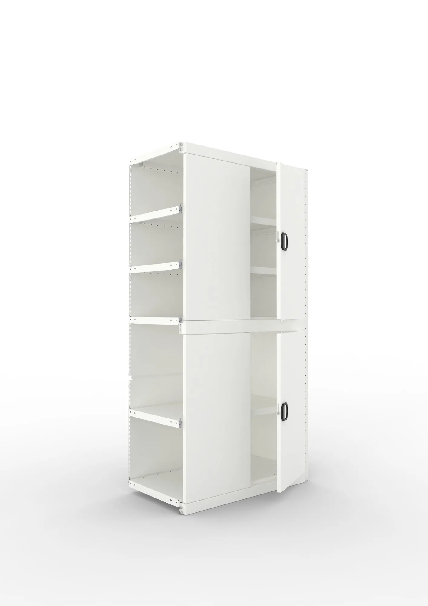 Quick cupboard 2xhalf door Add 6xS1000 2000x1000x5 00 RAL7035