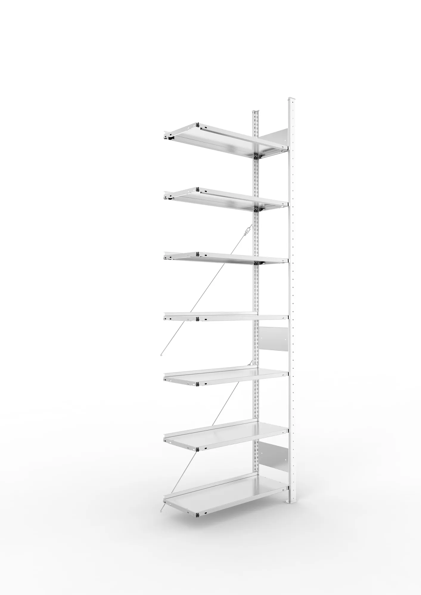 Compact boltless shelv. Add-on 2500 x 750 x 300 p re-galv