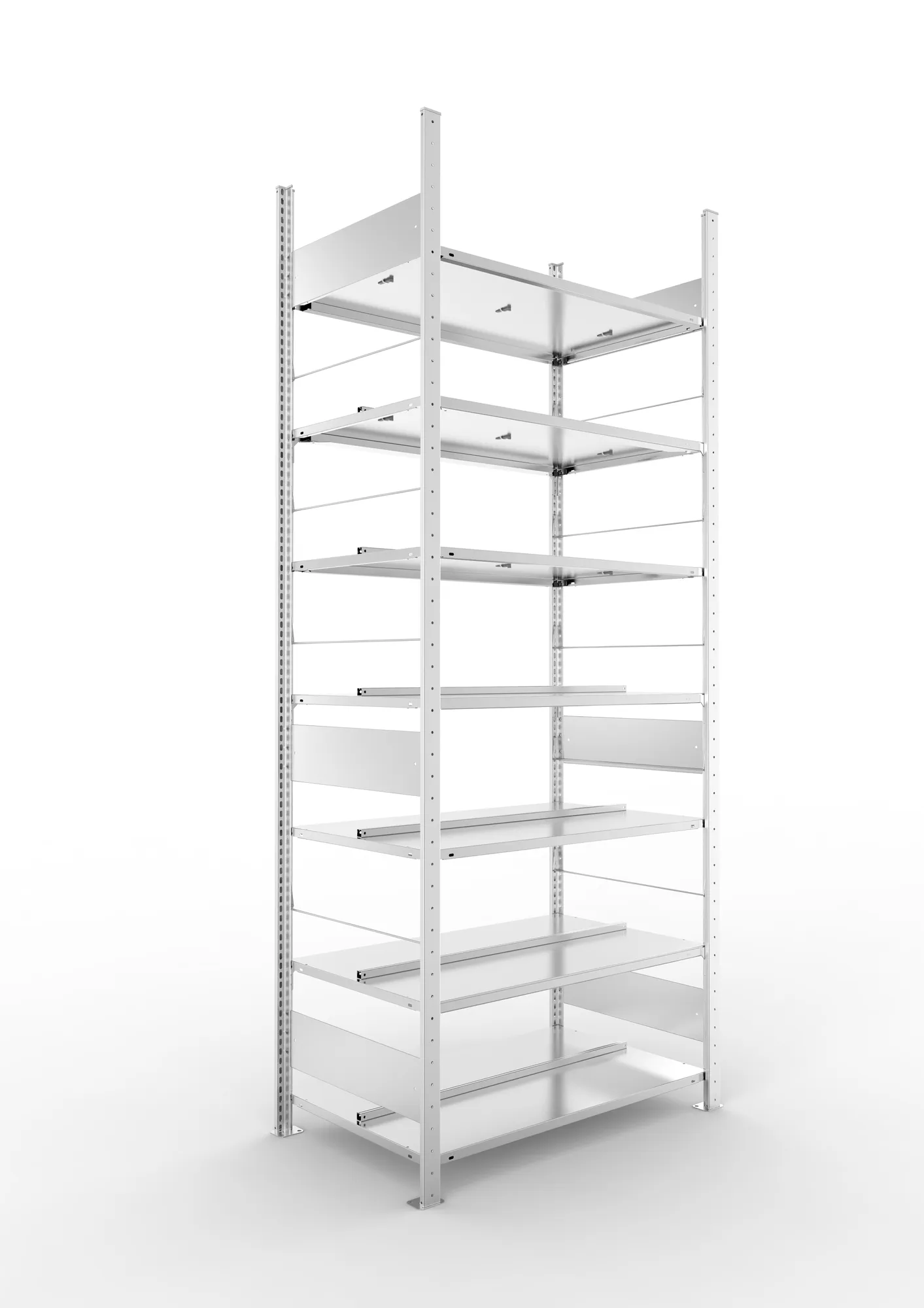 S3 Compact boltless shelv. St 7xshelv. 2500x1000x6 00 galv