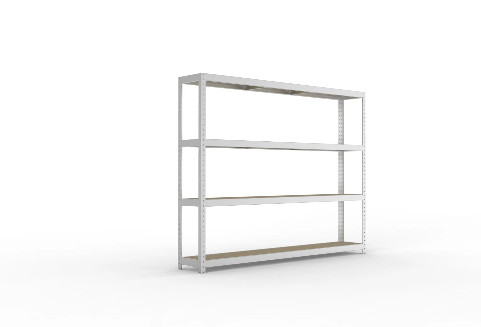META SPEED-RACK Weitspannregal | Komplettregal | 1970 x 2500 x 400 mm | Fachlast 400 kg | Spanplattenböden | 4 Ebenen