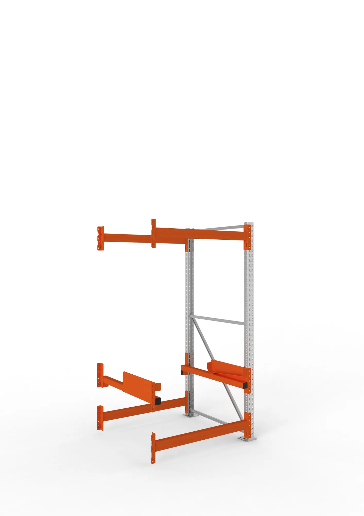 META MULTIPAL | Kabeltrommelregal | Anbauregal | 2200 x 1100 x 1100 mm | Feldlast 4000 kg | 2 Ebenen | Typ 2 | verzinkt