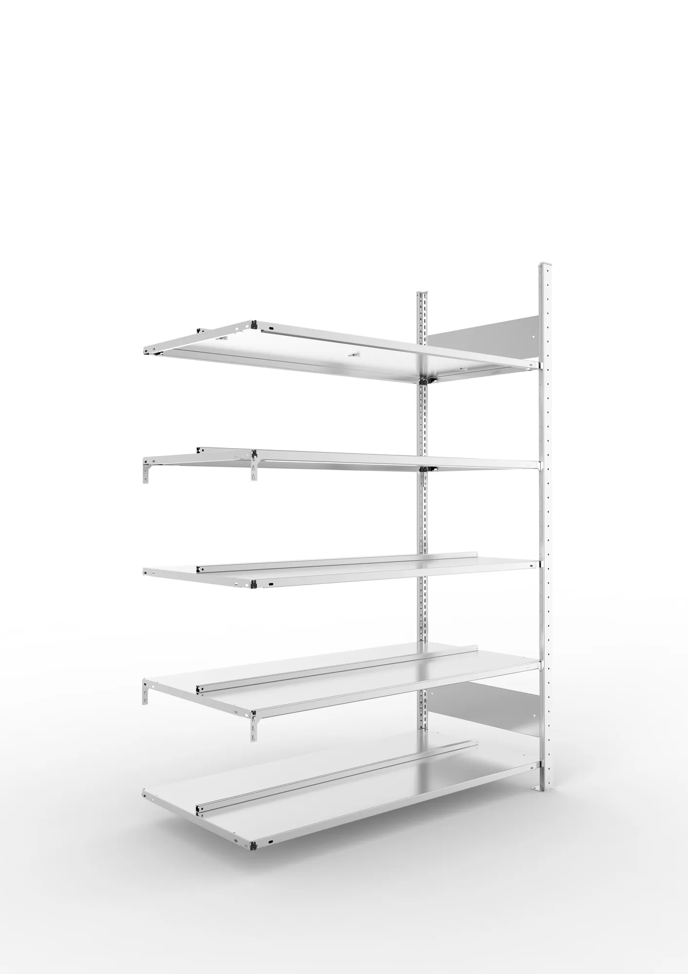 Compact boltless shelv. Add 5xshelv. 1850x1250x600 galv